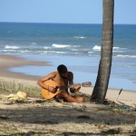 Guitare sur la plage - Bahia Brésil