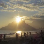 Coucher de soleil à Ipanéma Rio de Janeiro
